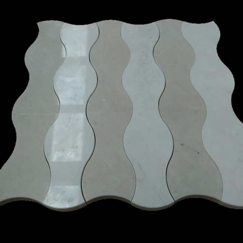 Heart Duo Set (Grey & White Marble)